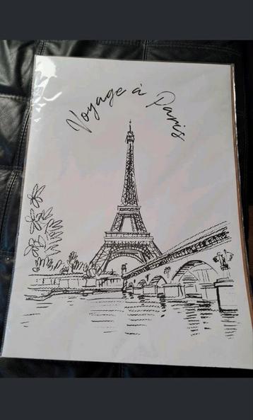 Grote Poster - Voyage in Paris - Nieuw!
