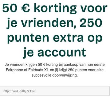 Fairphone kortingcode