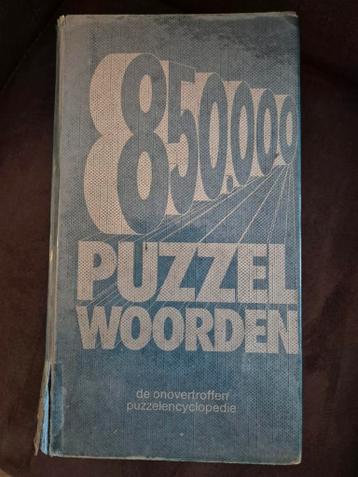 Puzzel woorden boek