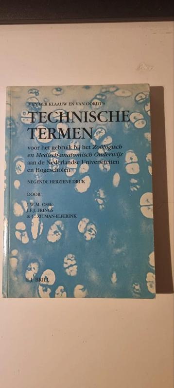Technische Termen - Zoölogisch Onderwijs