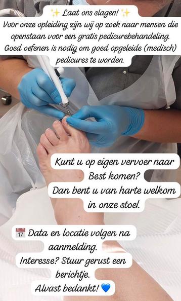 Opleiding pedicure model