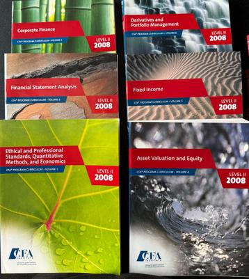 GRATIS - Complete CFA Level II 2008 boeken + Kaplan Schweser