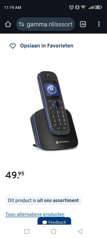 Motorola Draadloze Telefoon met 2 Handsets