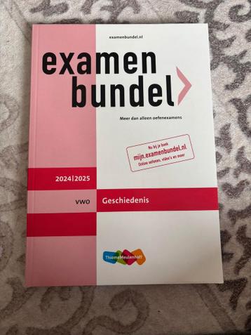 Examenbundel Geschiedenis VWO 2024-2025