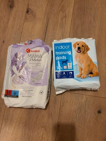 GRATIS: kraamverband & onderleggers (puppy pads)