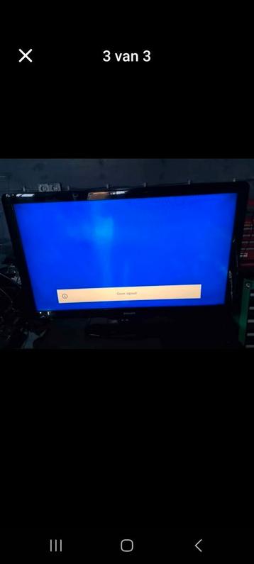 Samsung tv zonder afstand bediening en zonder achterkap.