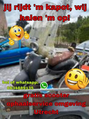 Gratis scooter en brommer ophaalservice