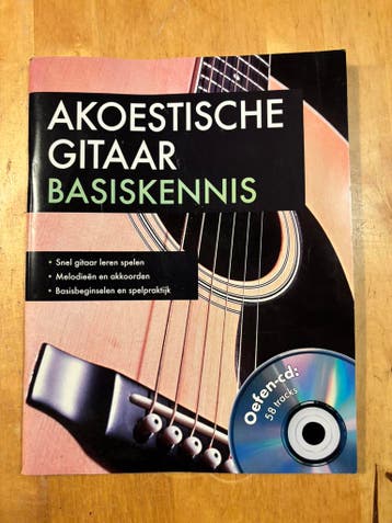 Boek basiskennis akoestische gitaar (+ oefencd)