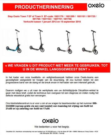 Oxelo Town 7/9 volwassenen ter info