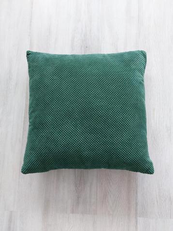Groen sierkussen - 55x55 cm - Zo goed als nieuw