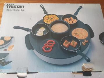 GRATIS 2 stuks Wok/gourmet set - gebruikt, compleet