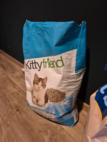 Half a bag of cat litter