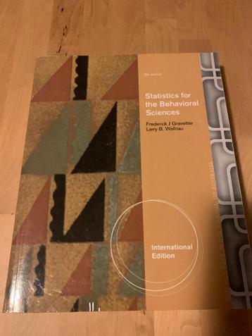 Statistics for the Behavioral Sciences - Gravetter & Wallnau