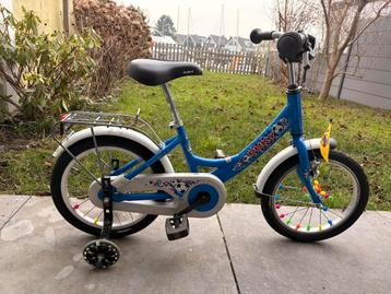 Puky kinderfiets 16 inch met zijwieltjes & bagagedrager