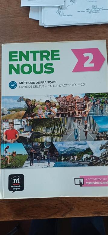 Cursusboek Frans Entre nous.