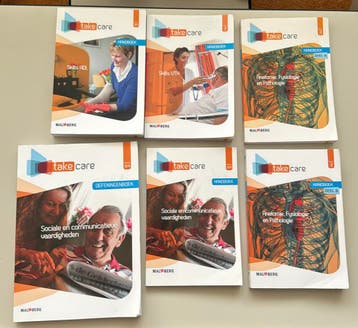 6 Take Care handboeken, niv 3/4. Opl. Verz IG+maatsch. zorg