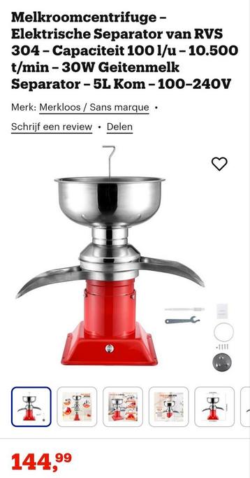 Melk afroom machine gratis afhalen!!