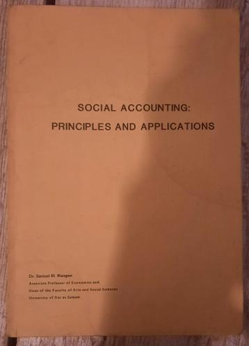 Social accounting: principles and applications