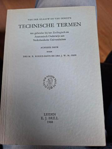 Technische Termen Zoölogisch en Anatomisch