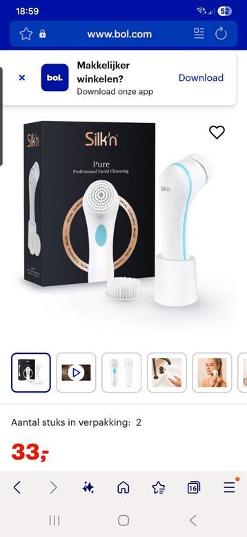 Gratis ophalen Silk'n elektrische gezichtsreiniger