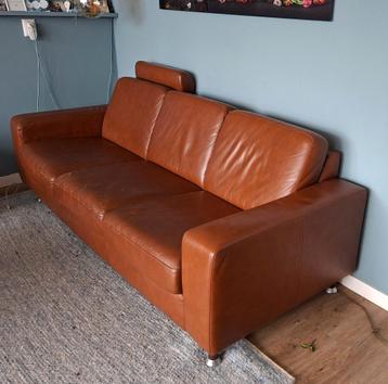 leren bank Cognac kleur