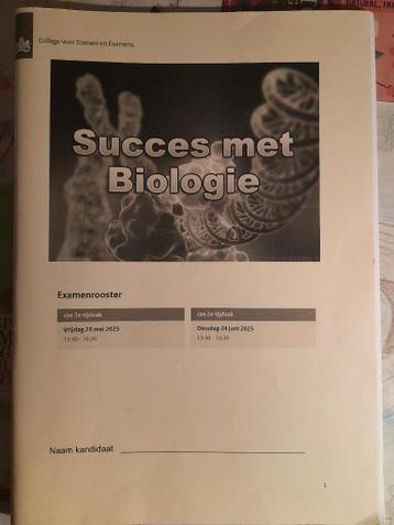 Biologie VWO examentraining