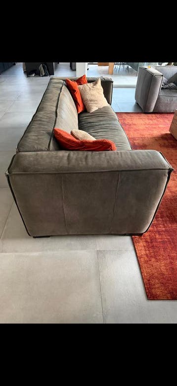 Piloten leren bank en 2x loveseats