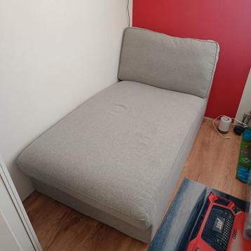 Ikea kivik chaise longue licht grijs