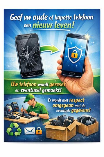 Gezocht! Oude telefoons, tablets, laptops.