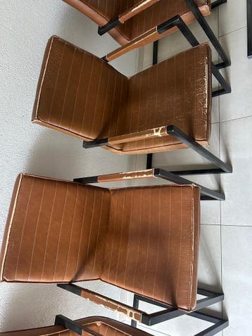 Eetkamerstoelen - Beschadigde Stof