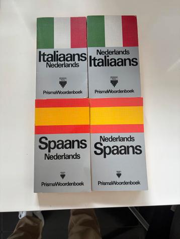 4 Pocket Woordenboeken: NL-IT, IT-NL, NL-SP, SP-NL