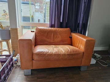 Topform leren love seat - Gratis af te halen