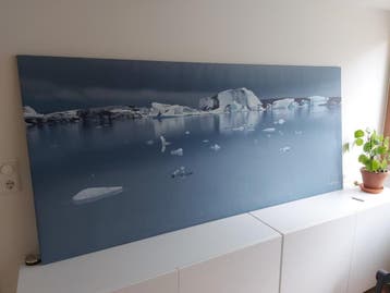 IKEA canvas ijsschotsen 90x200cm