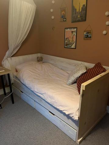 Bedbank steigerhout met lattenbodem