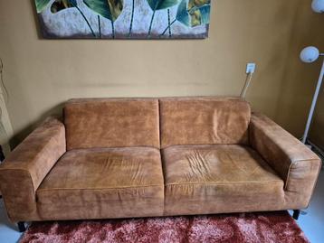 Cognac kleurige bankstel