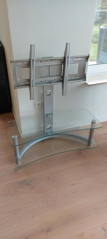 Stijlvol TV Meubel met Glazen Planken