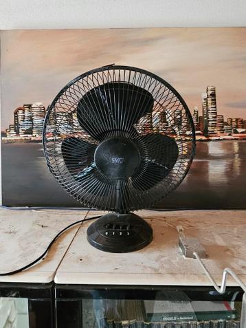 Zwarte SMC Tafelventilator - Gebruikt