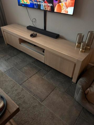 Tv kast blank eiken 220x45x48.5 cm