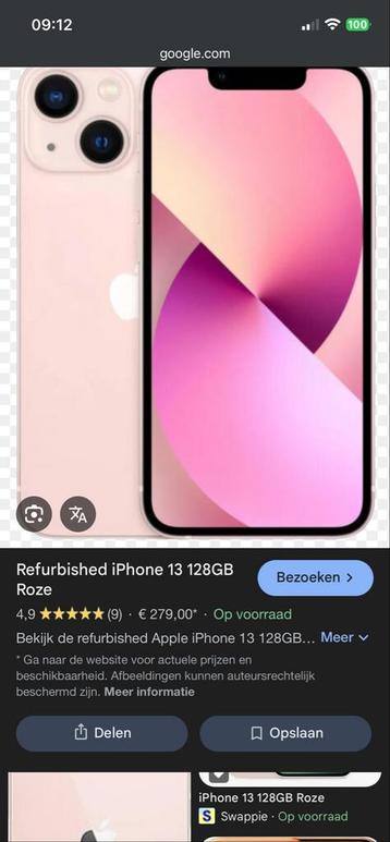 Iphone 13 roze gezocht!!!