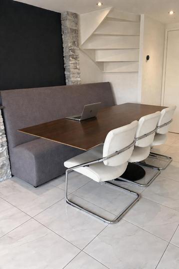 Zware design eettafel/ vergadertafel – 235 cm