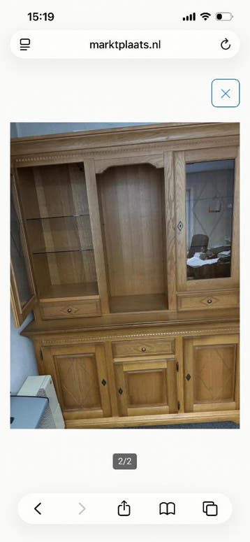 Eiken patine kast