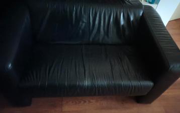 Lederen 2 zits bank Gratis!!