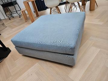 Gratis poef, grijs/blauw