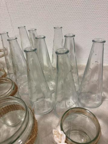 Gratis Vaasjes/waxinelichthouders voor bruiloft (50+ stuks)