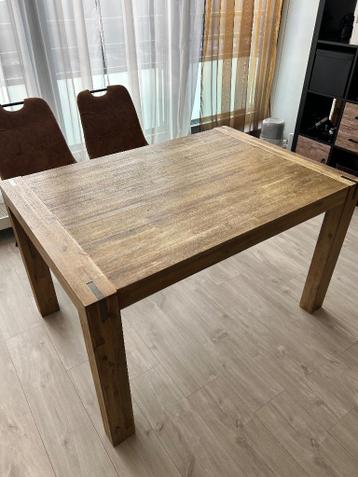 Eettafel eiken hout 130 90 cm