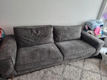 GRATIS!! Donker groene stoffen bank - Tweepersoons