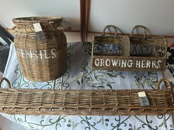 Riviera maison Rieten keukenmandjes