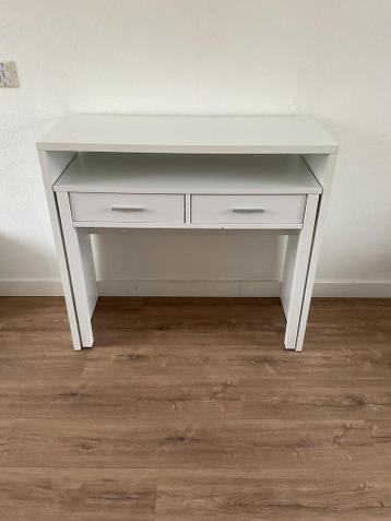 Uitrolbaar bureau wit zie omschrijving!