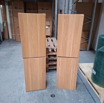 2 stuks kolomkast 150x40x30cm kleur eiken nr187