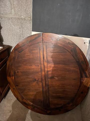 Massief houten tafel